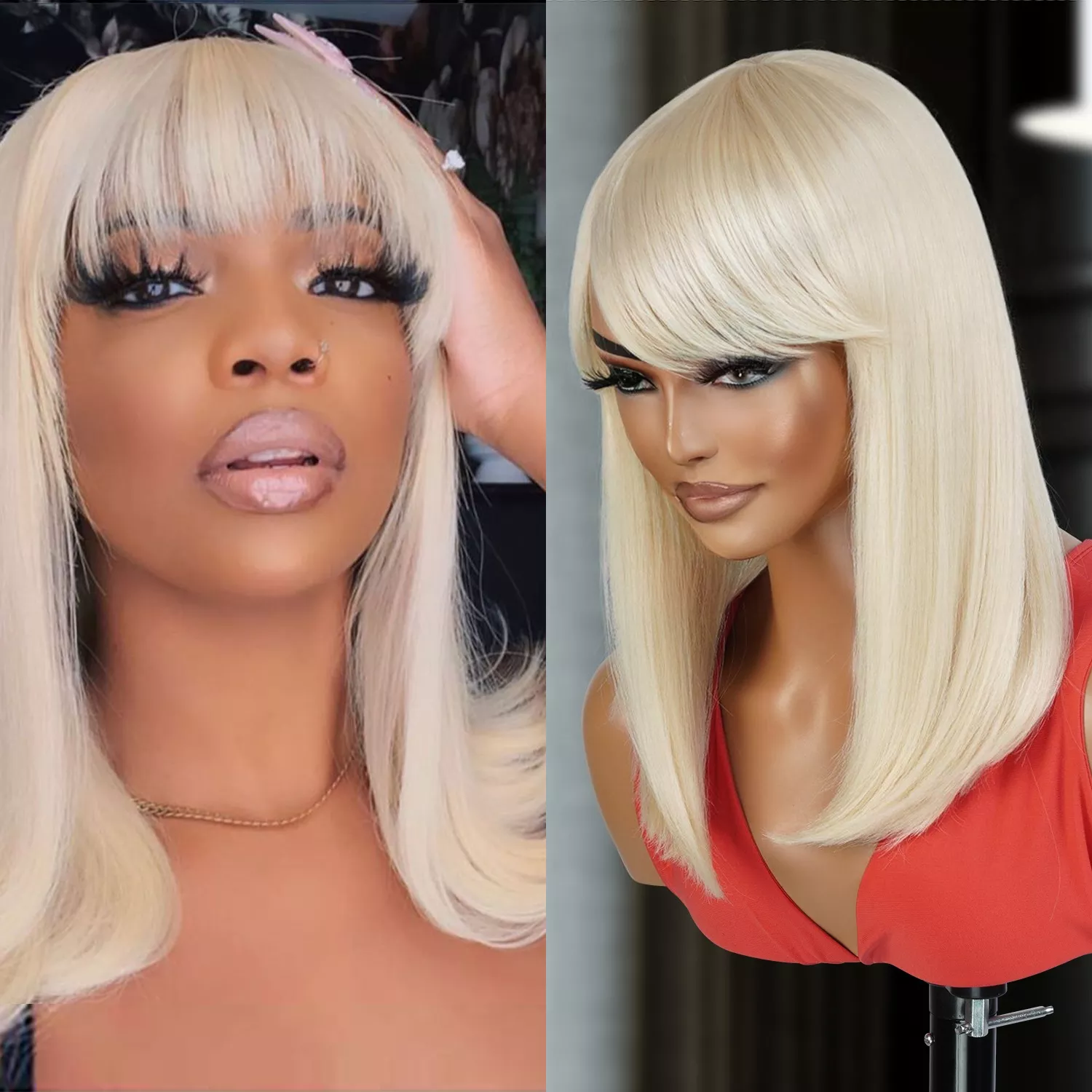 Long Bob with Bang Straight Wig SEXY16