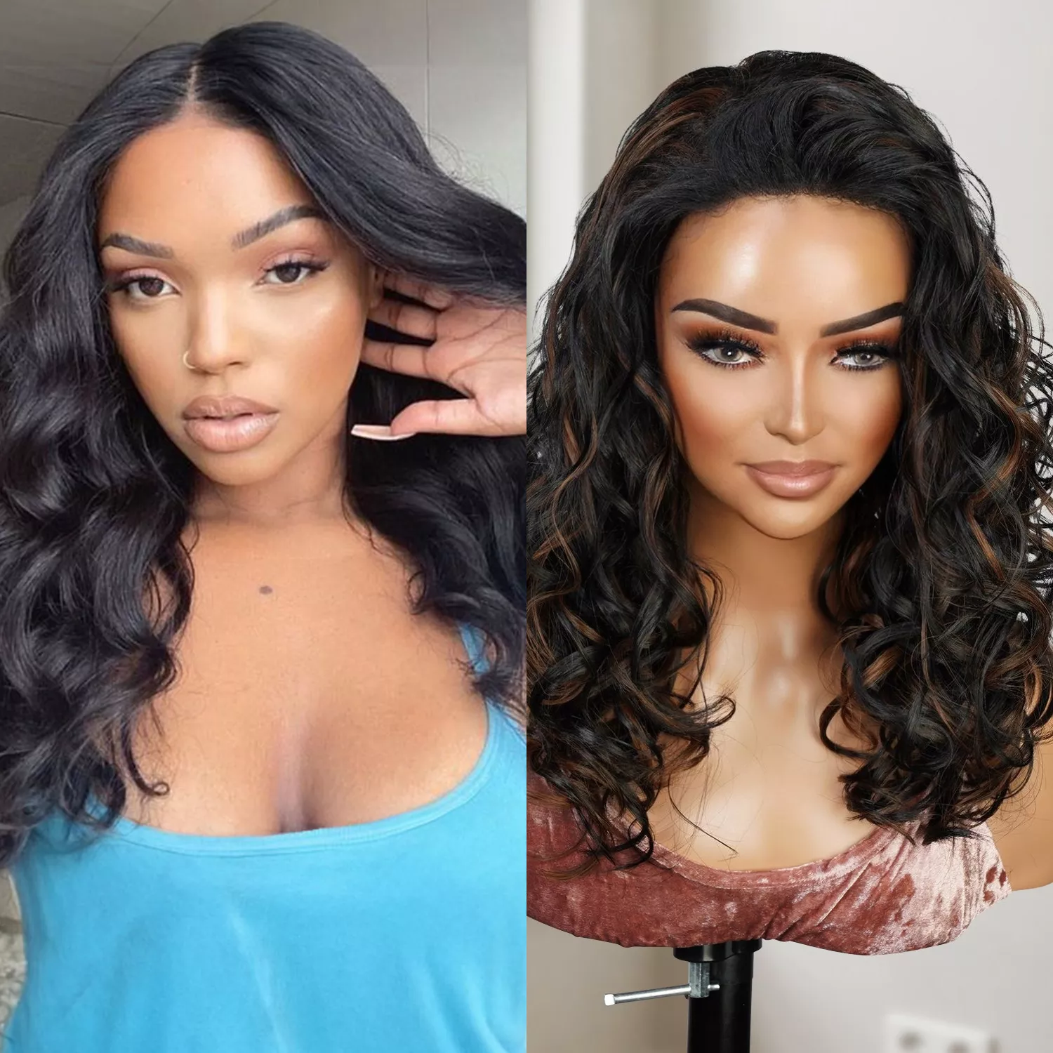 Loose Wave Medium Length Half Wig Dufa DF0016