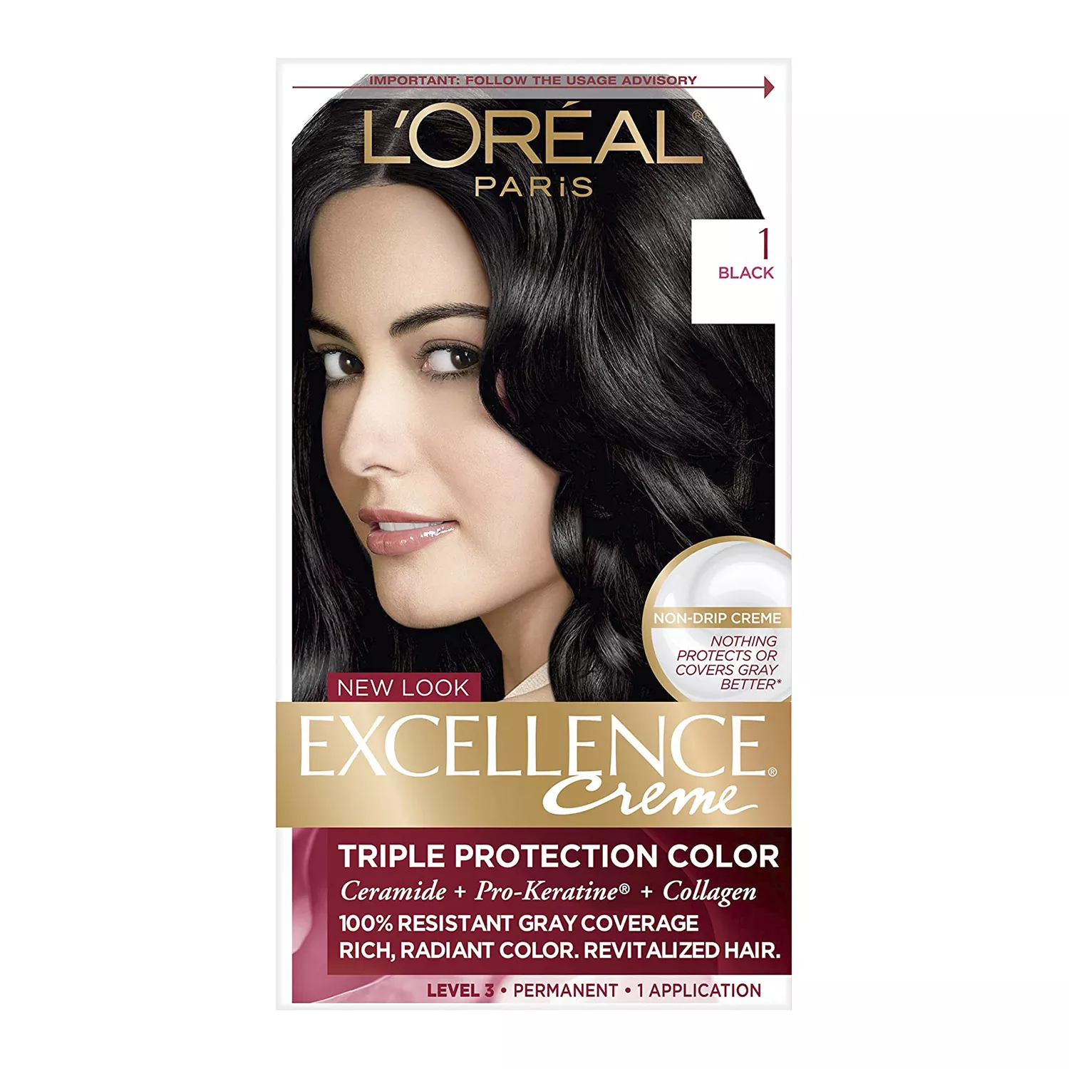 LOREAL Excellence Cream Permanent Triple Protection Hair Color