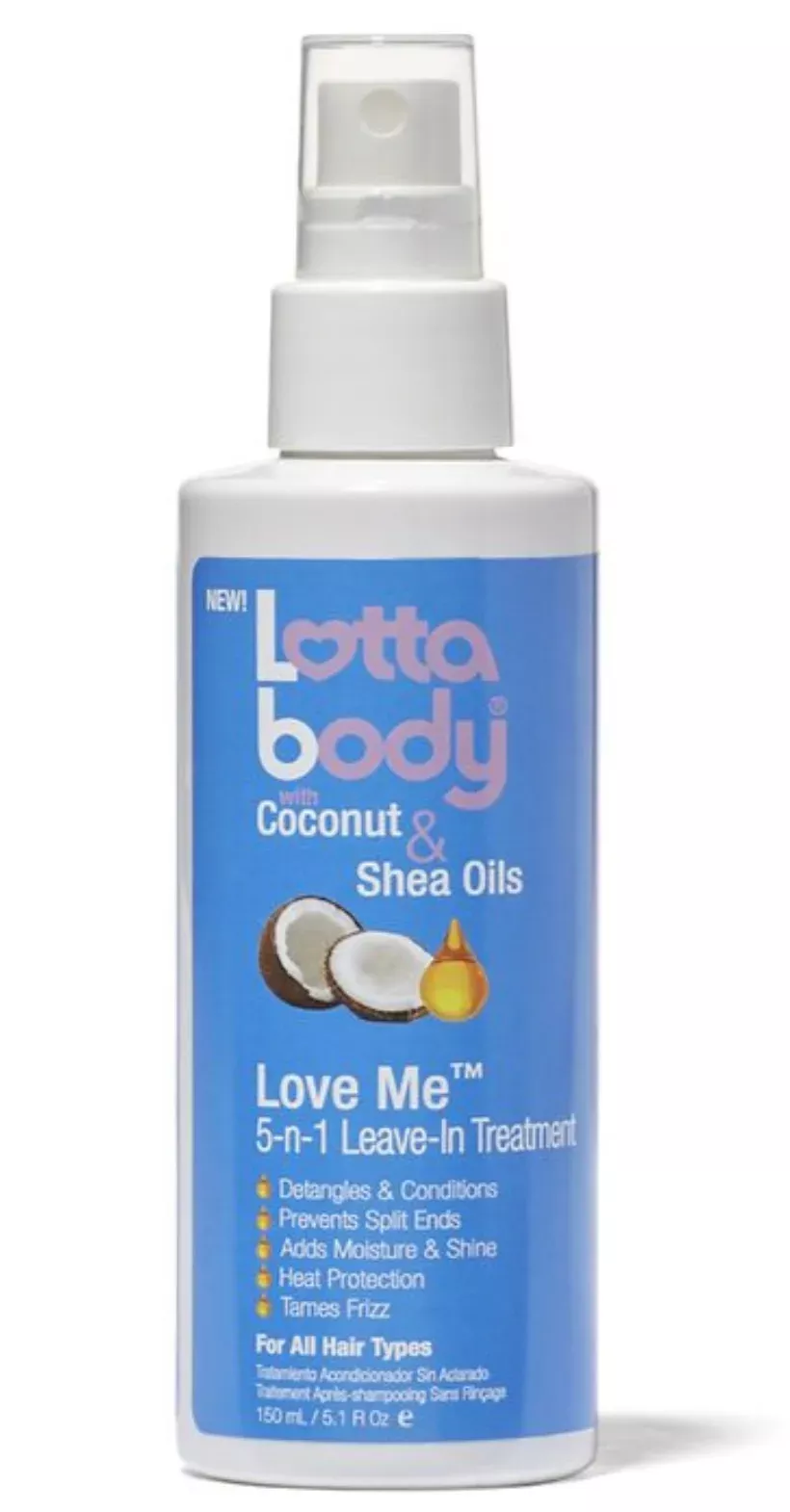Lottabody Coconut and Shea Oils Love Me 5 N 1 Miracle Treatment