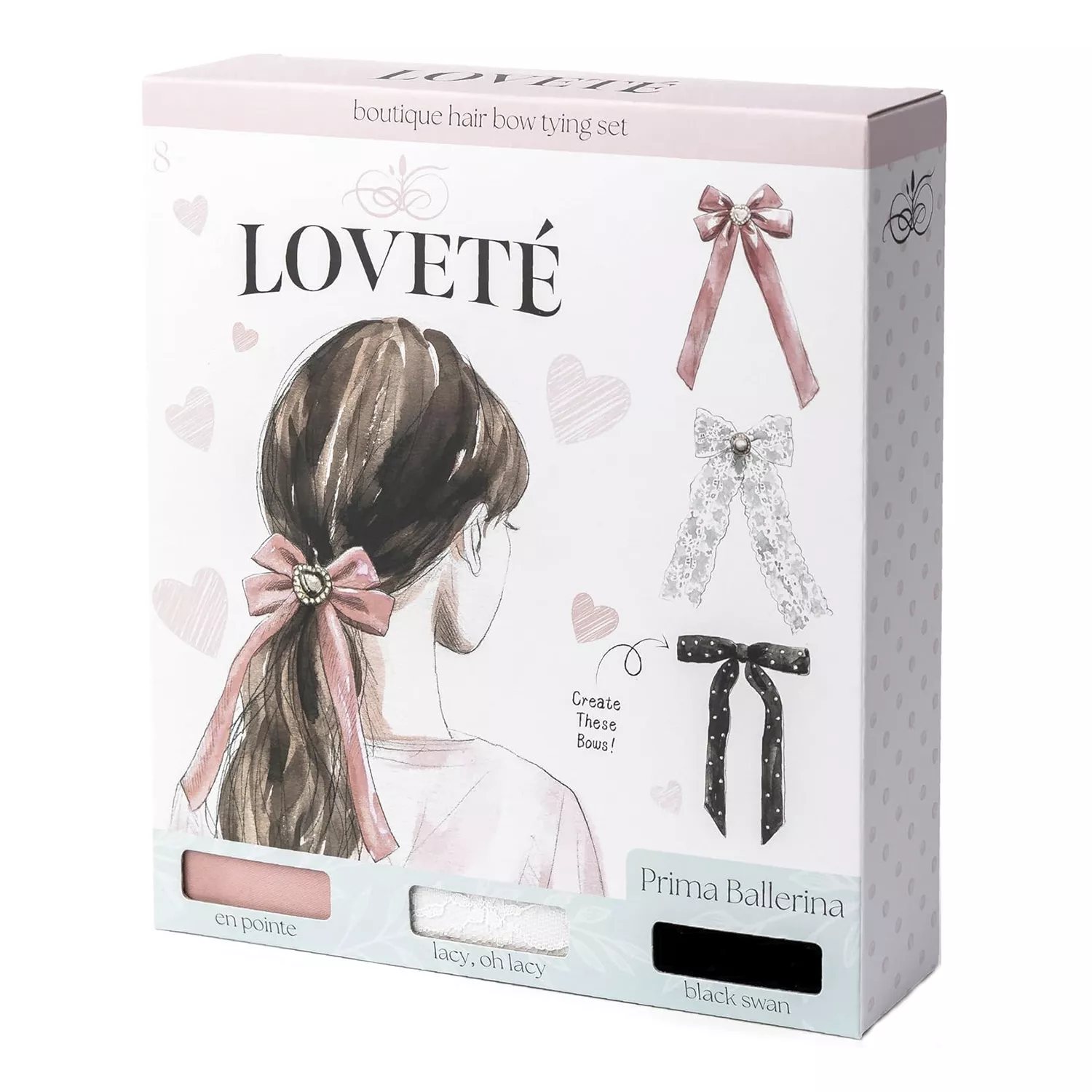 Loveté Boutique Hair Bow Tying Set 3pcs