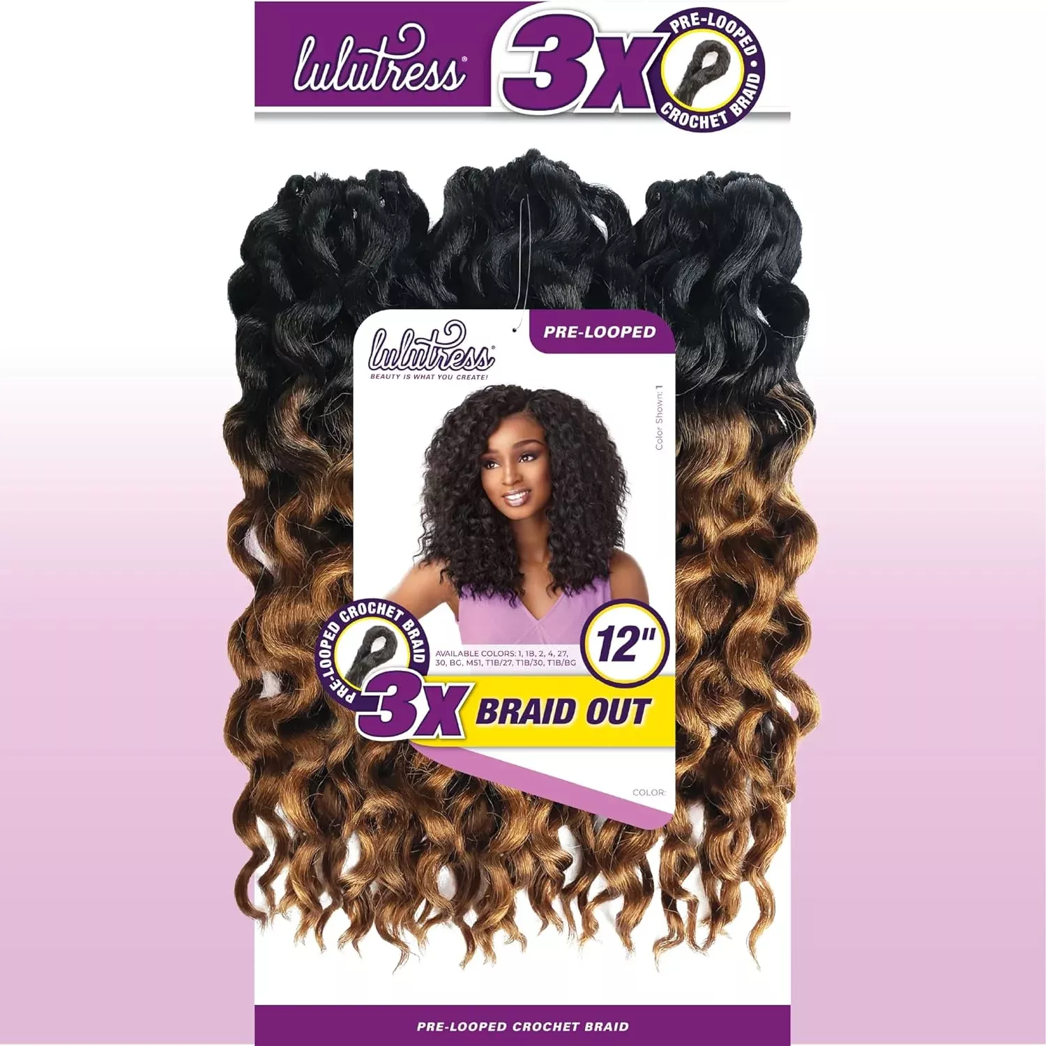 LULUTRESS 3X BRAID OUT 12″
