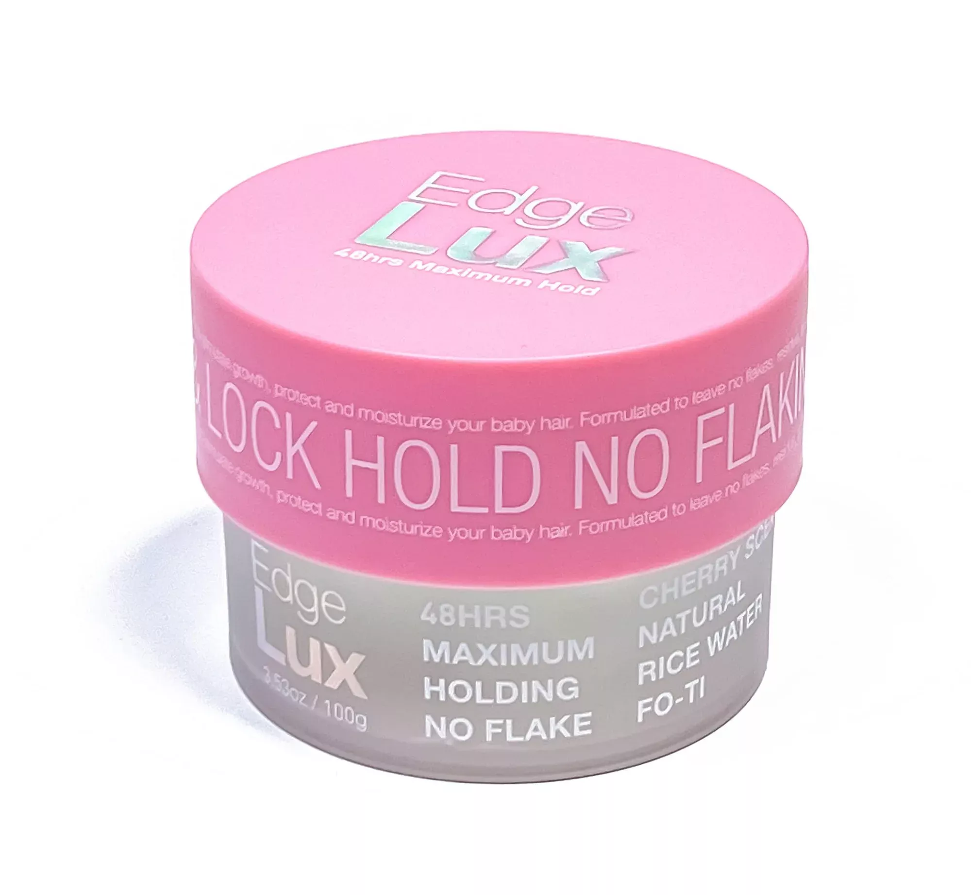 Lux Collection Edge Control Wax 48-Hour Maximum Hold - Cherry Scented Hair Gel Tamer