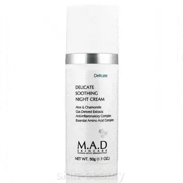 M.A.D Skincare Delicate Soothing Night Cream - 1.7 oz