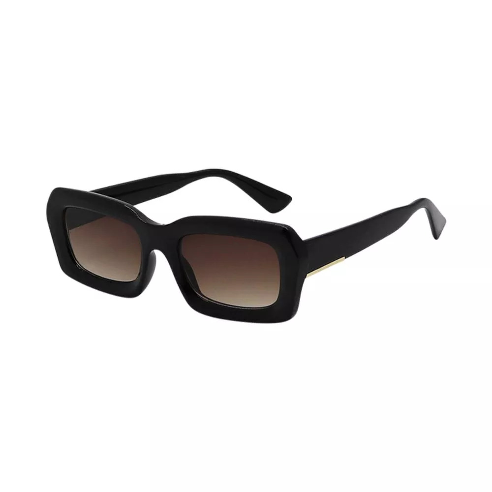 MAD SHADE CLASSIC RECTANGULAR BLACK SUNGLASSES #60 - SUN60V3