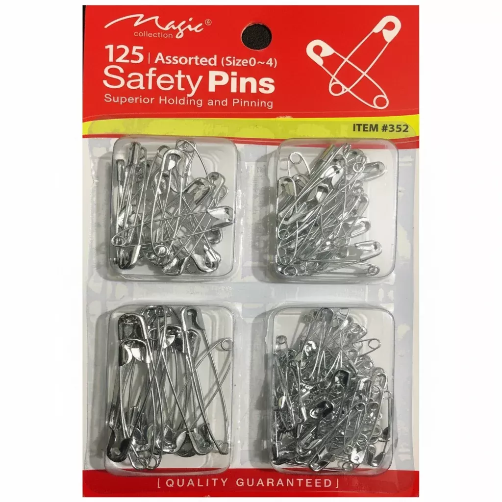 magic collection 125 assorted safety pins - 352 - 352