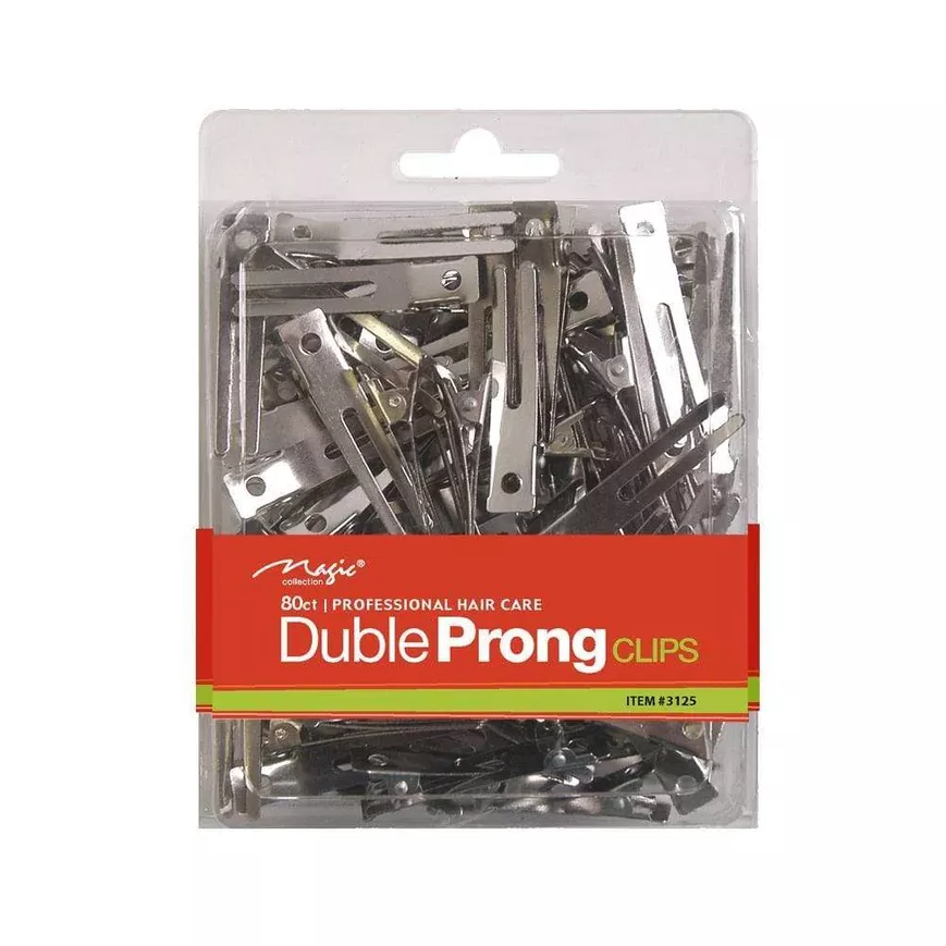 MAGIC COLLECTION DOUBLE PRONG CLIPS 80ct