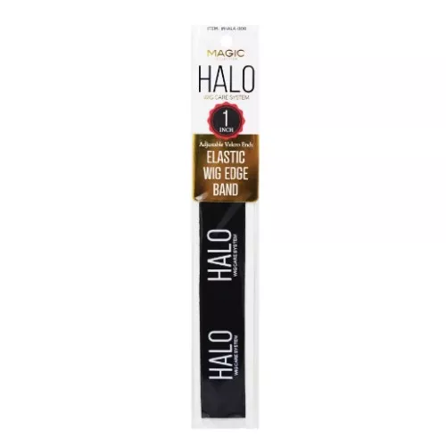 MAGIC COLLECTION HALO ELASTIC WIG EDGE BAND WITH VELCRO ENDS 1 "