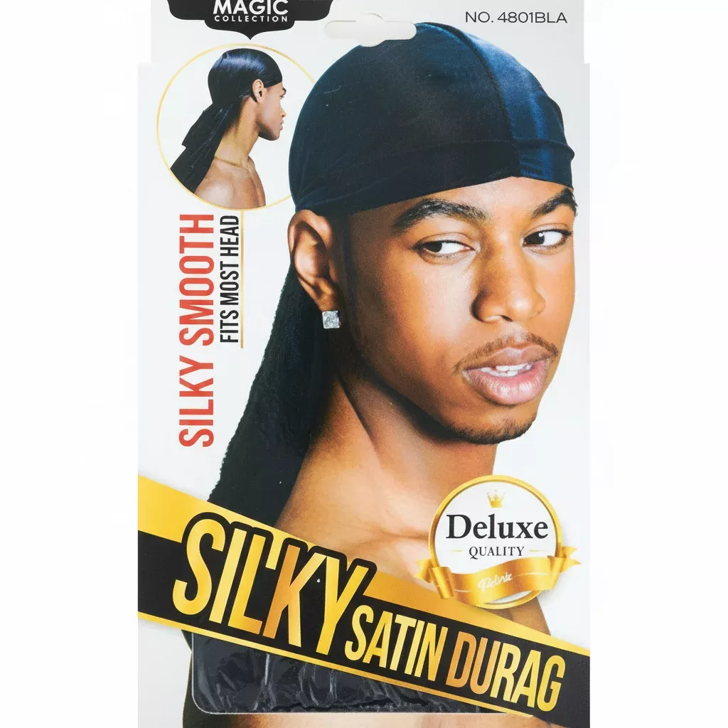 Magic Collection Silky Satin Durag 4801BLA