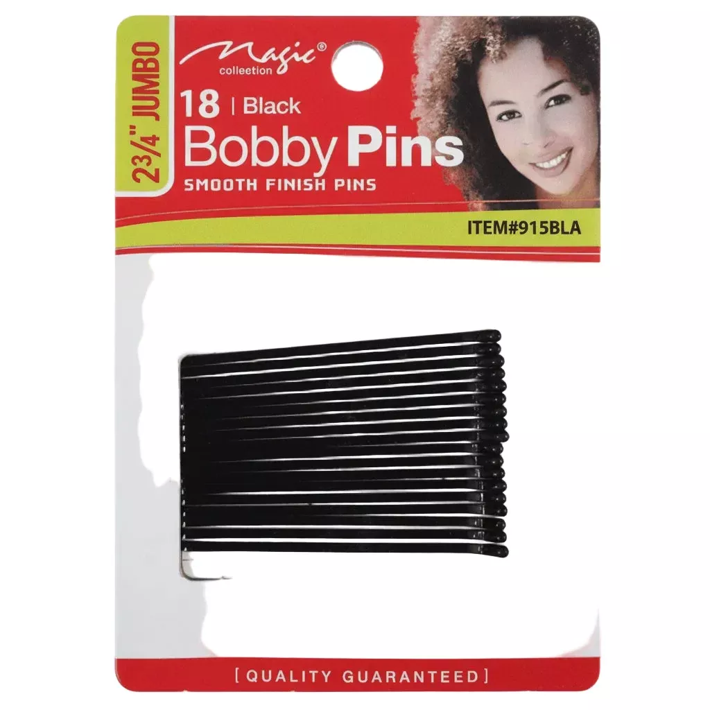 Magic Collection18 JUmbo Bobby Pins - 915BLA