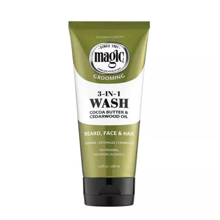 MAGIC GROOMING 3-IN-1 WASH, BEARD, FACE & HAIR 6.8 oz