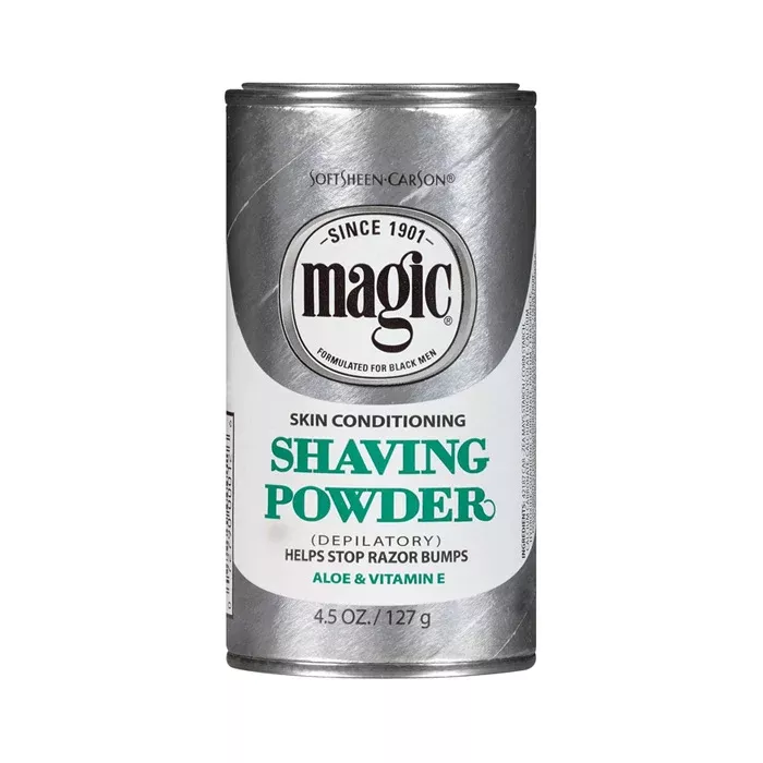 Magic SKIN CONDITIONING SHAVING POWDER – Platinum 4.5 oz