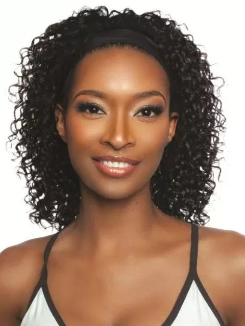 Mane Concept 100% Unprocessed Human Hair Trill Glueless HeadBand Lace Wig- TRHB207-208WATER WAVE HEADBAND"