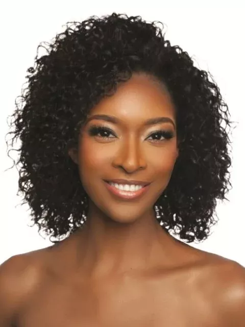 Mane Concept 100% Unprocessed Human Hair Trill Glueless Versatile Half Wig-(TRHW201-202) DEEP WAVE "