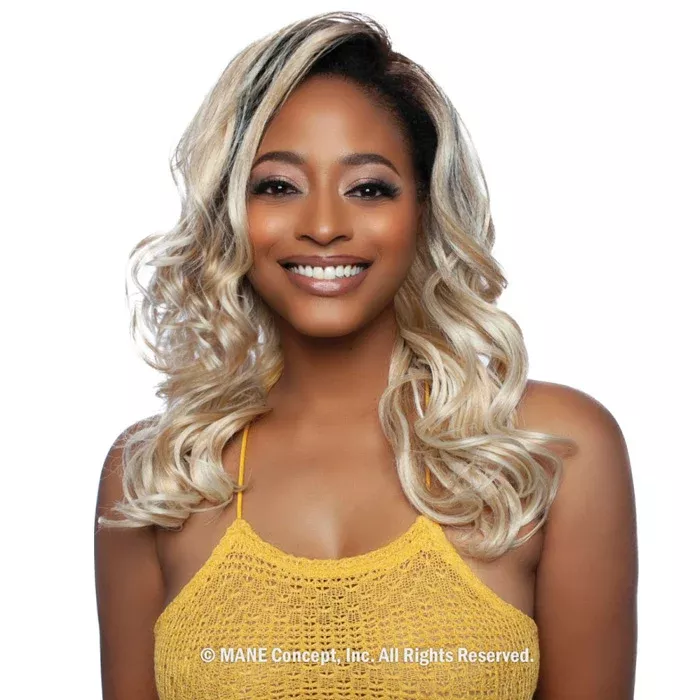 Mane Concept Brown Sugar Coat Human Hair Blend Half Wig - BSSC104 SUGAR 04