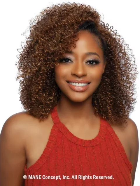 Mane Concept Brown Sugar Glueless Sugar Coat Half Wig- BSSC108 SUGAR 08″