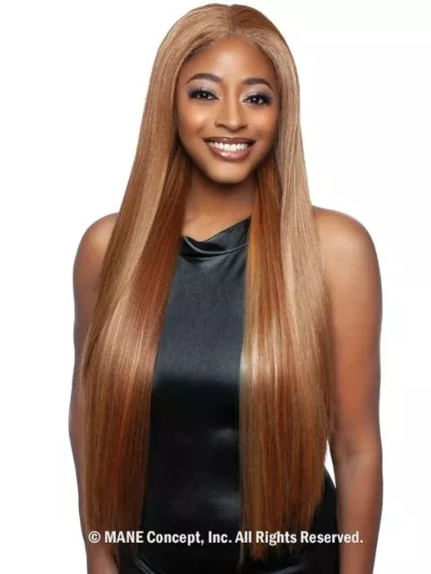 Mane Concept Brown Sugar Skin Bond Lace Pre-Cut Glueless Wig- 13×6 GLUELESS 05- BSSB209