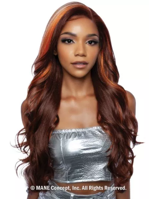 Mane Concept Brown Sugar Skin Bond Lace Pre-Cut Glueless Wig- 13×6 GLUELESS 06- BSSB210