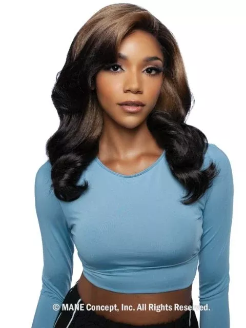Mane Concept Brown Sugar Skin Bond Lace Pre-Cut Glueless Wig- 13×6 GLUELESS 07- BSSB211