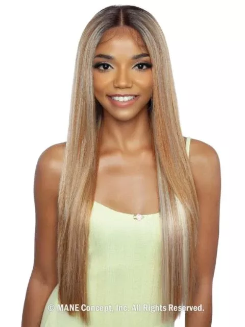 Mane Concept Brown Sugar Skin Bond Lace Pre-Cut Glueless Wig-(BSSB237) HD 13"+7" LACE SKIN 01