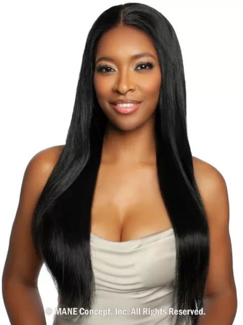 Mane Concept HD 13X4 Bleached Knots Lace Front Wig TRB201 Pre-Bleached 01 (STRAIGHT 28)"