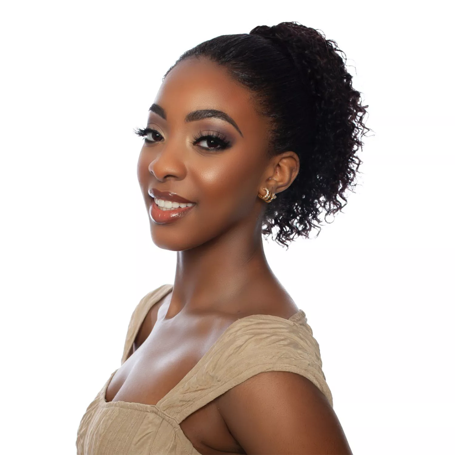 Mane Concept Human Hair Ponytail Pristine PRPE 07 Spanish Wave Drawstring Ponytail 12"
