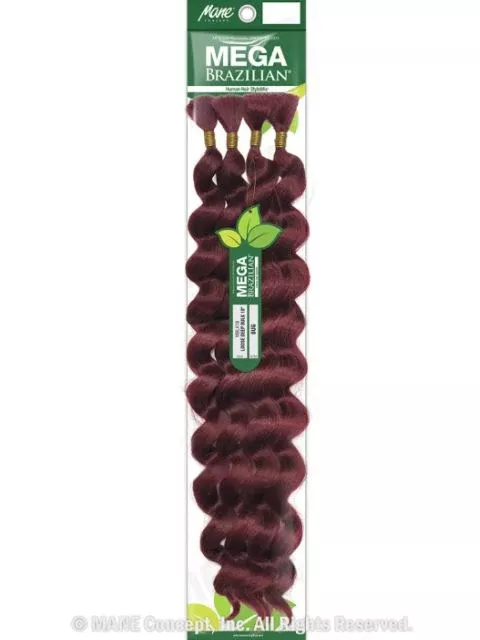Mane Concept Mega Brazilian Human Hair StyleMix LOOSE DEEP BULK 18″ (MBLK18)
