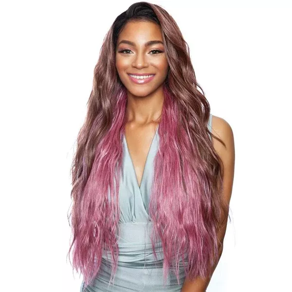 Mane Concept Synthetic Red Carpet Sheer Lace Front Wig - RCSH202 HOLLY WAVE