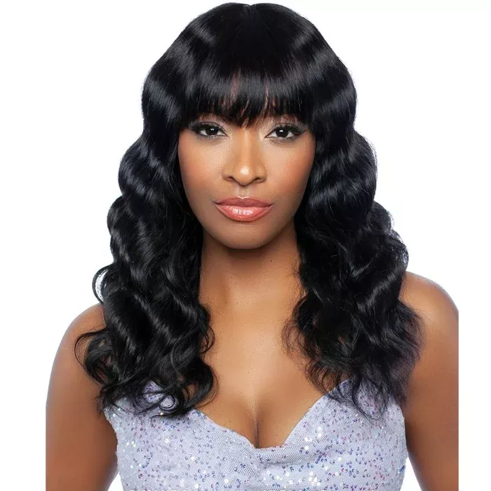 Mane Concept Trill 100% Unprocessed Human Hair 11A Full Wig - TRM118 BARREL WAVE FULL BANG 22"
