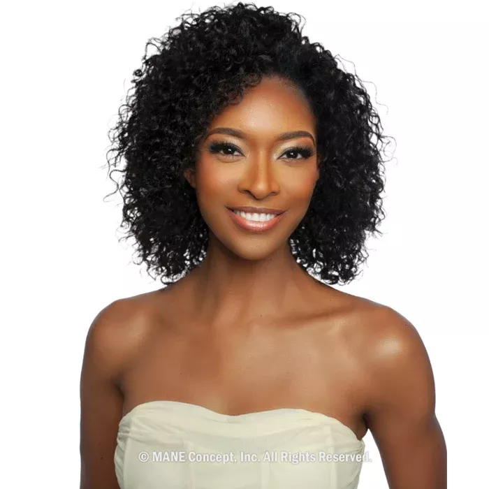 Mane Concept Trill 100% Unprocessed Human Hair Versatile Half Wig - TRHW207 BURMESE CURL 14"