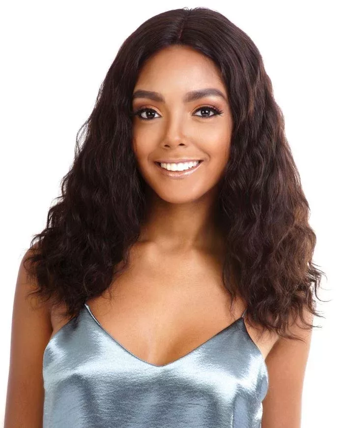 Mane Concept Trill 13" x 4" Frontal Lace Front 100% Brazilian Unprocessed Virgin Remy Human Hair Wig RIPPLE DEEP 18 Inch