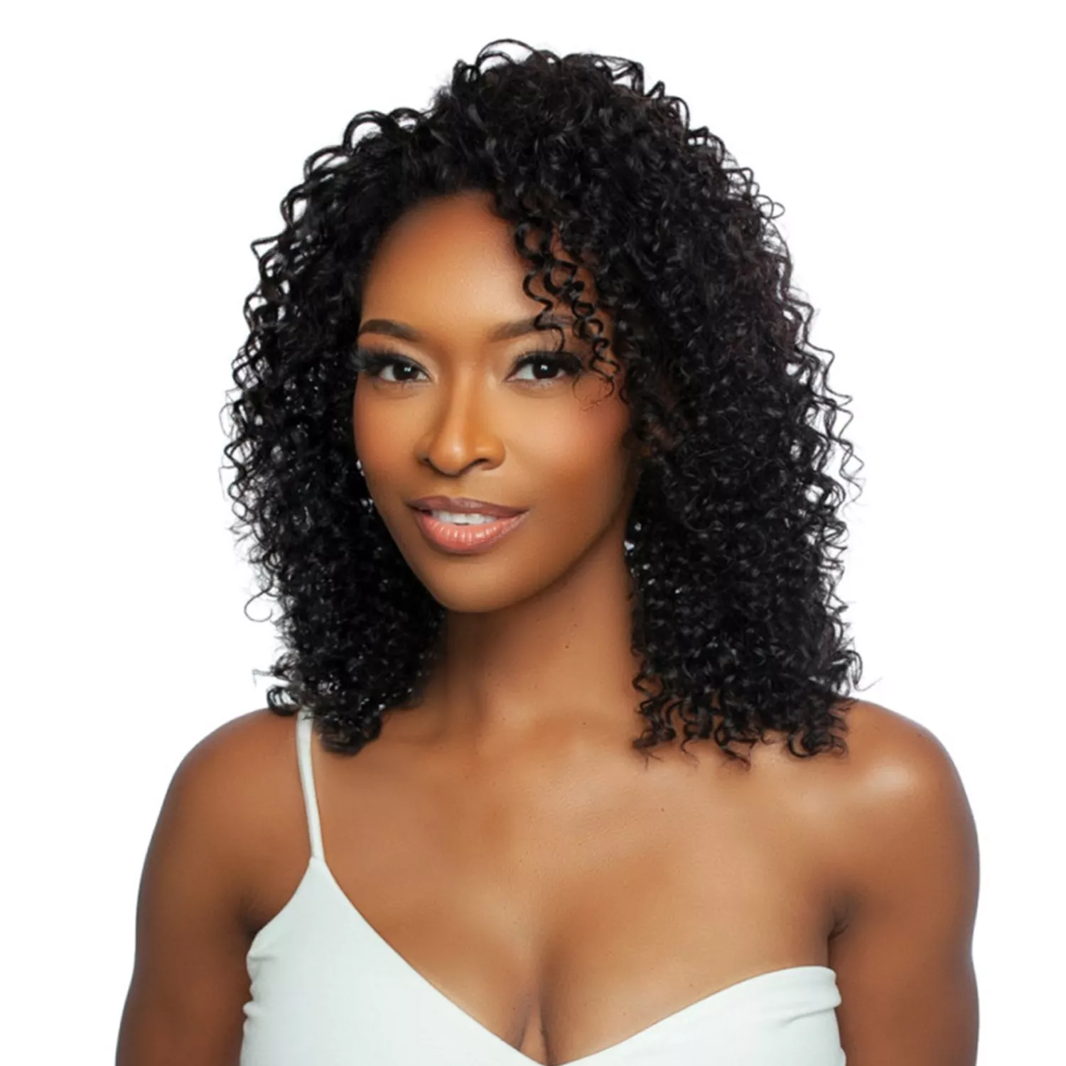 Mane Concept Unprocessed Virgin Human Hair Half Wig Trill Versatile Glueless TRHW207 Burmese Curl 14"