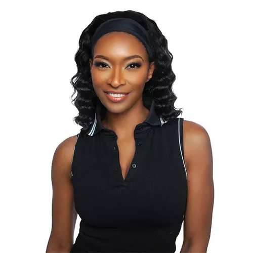 Mane Concept Unprocessed Virgin Human Hair Headband Wig Glueless TRHB203 Loose Deep 14"