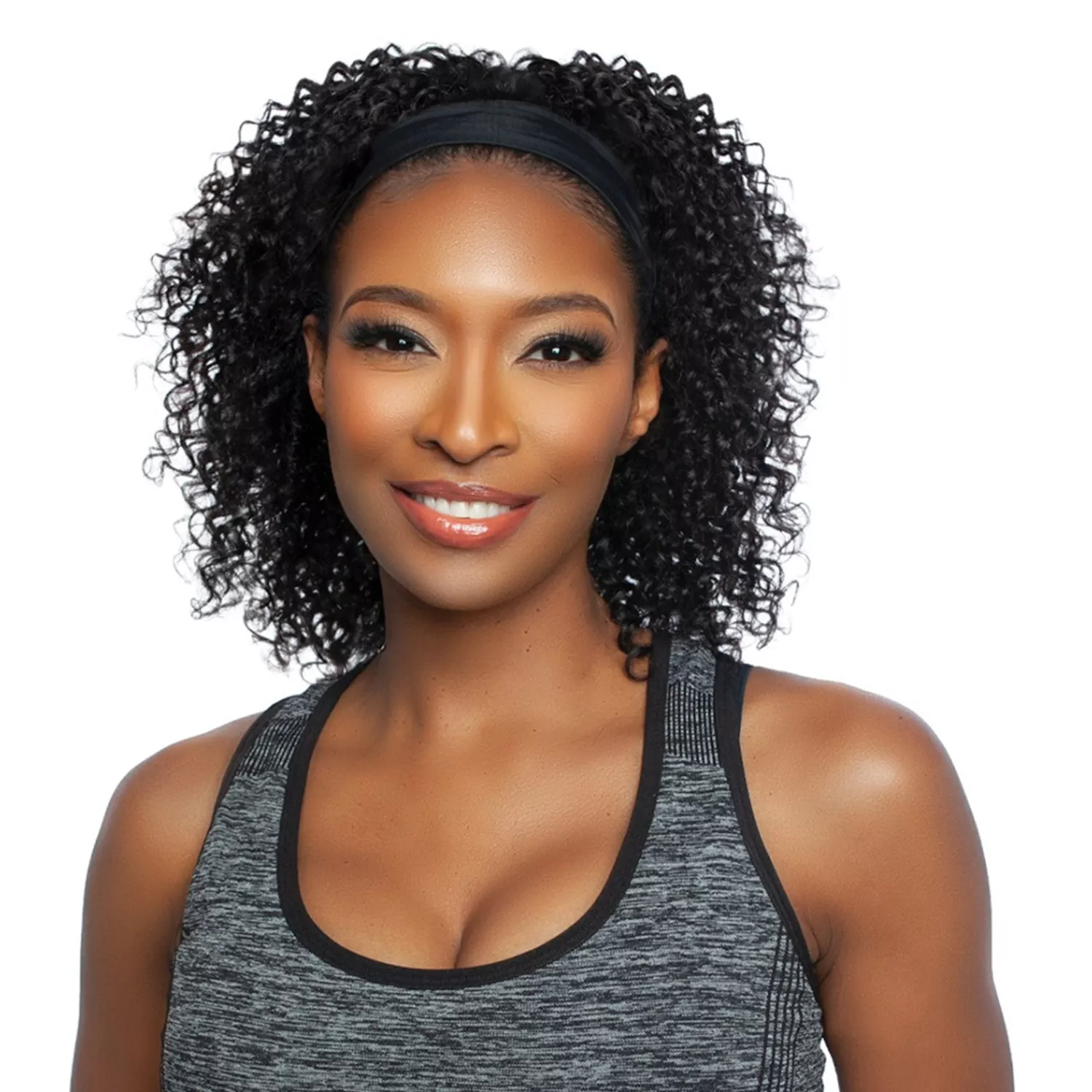 Mane Concept Unprocessed Virgin Human Hair Headband Wig Trill Glueless TRHB205 Spanish Wave 14"