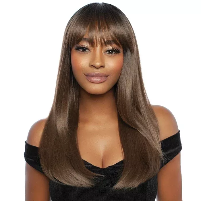 Mane Melanin Queen Human Hair Blend Full Wig - ASHER