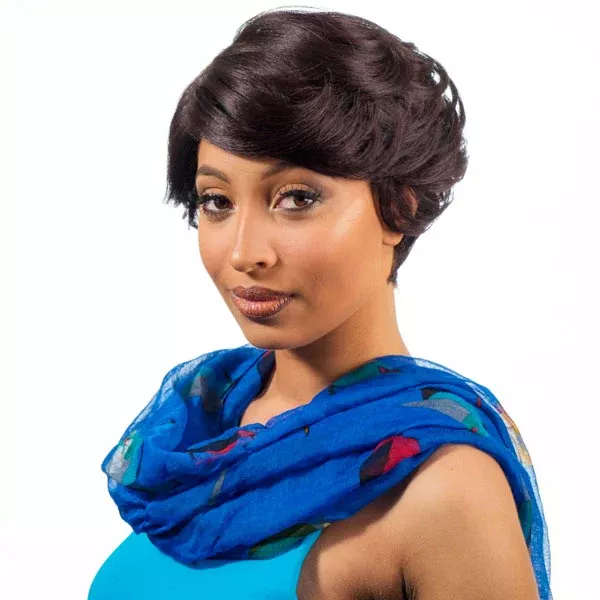 Manhattan Style Human Hair Blend Wig - H ABBA