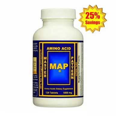 MAP Master Amino Acid Pattern - 120 Tablets x 2 Bottles