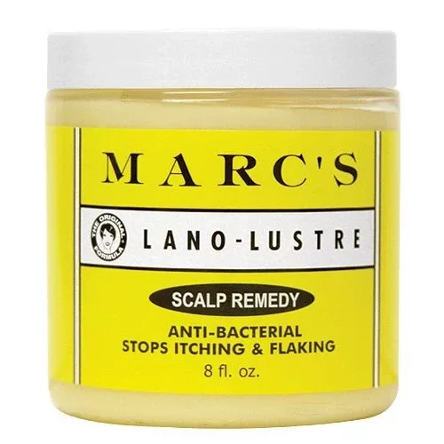 Marc's Lano-Lustre Scalp Remedy Anti-Bacterial Stops Itching & Flaking 8 oz