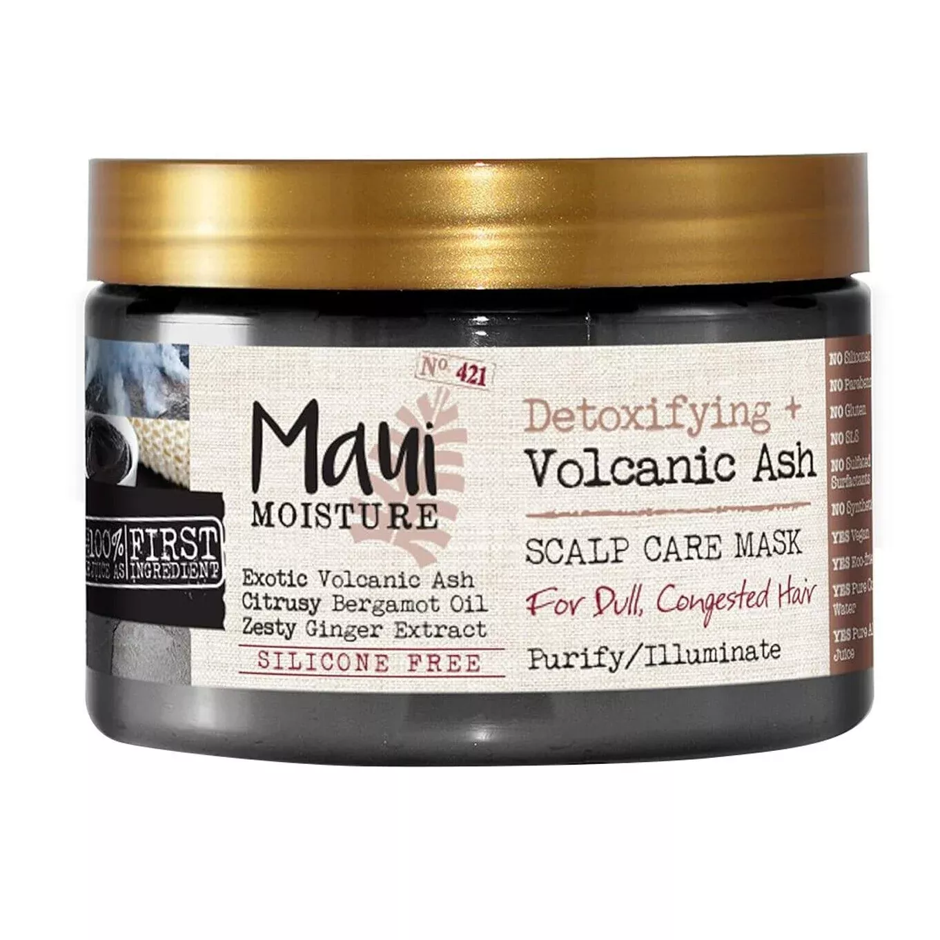Maui Moisture Detoxifying + Volcanic Ash Scalp Care Mask 340 g/12 oz