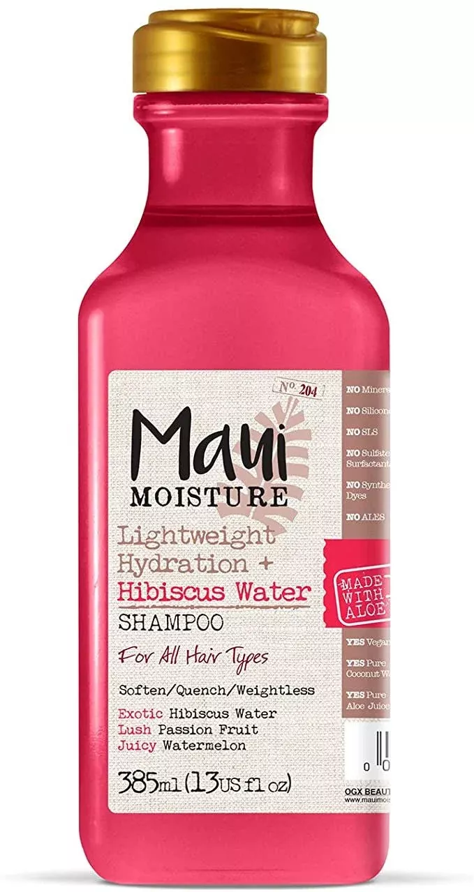 Maui Moisture Hair Care Lightweight Hydration Hibiscus Water Shampoo 13fl.oz