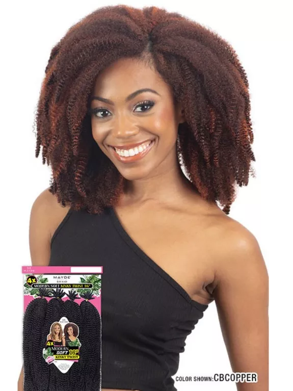 MAYDE BEAUTY 4X MODERN SOFT KINKY TWIST 16 "