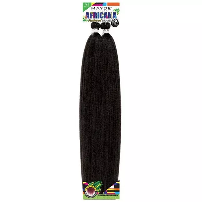 Mayde Beauty Africana 2X Pre-Feathered Braid- 24"/32"