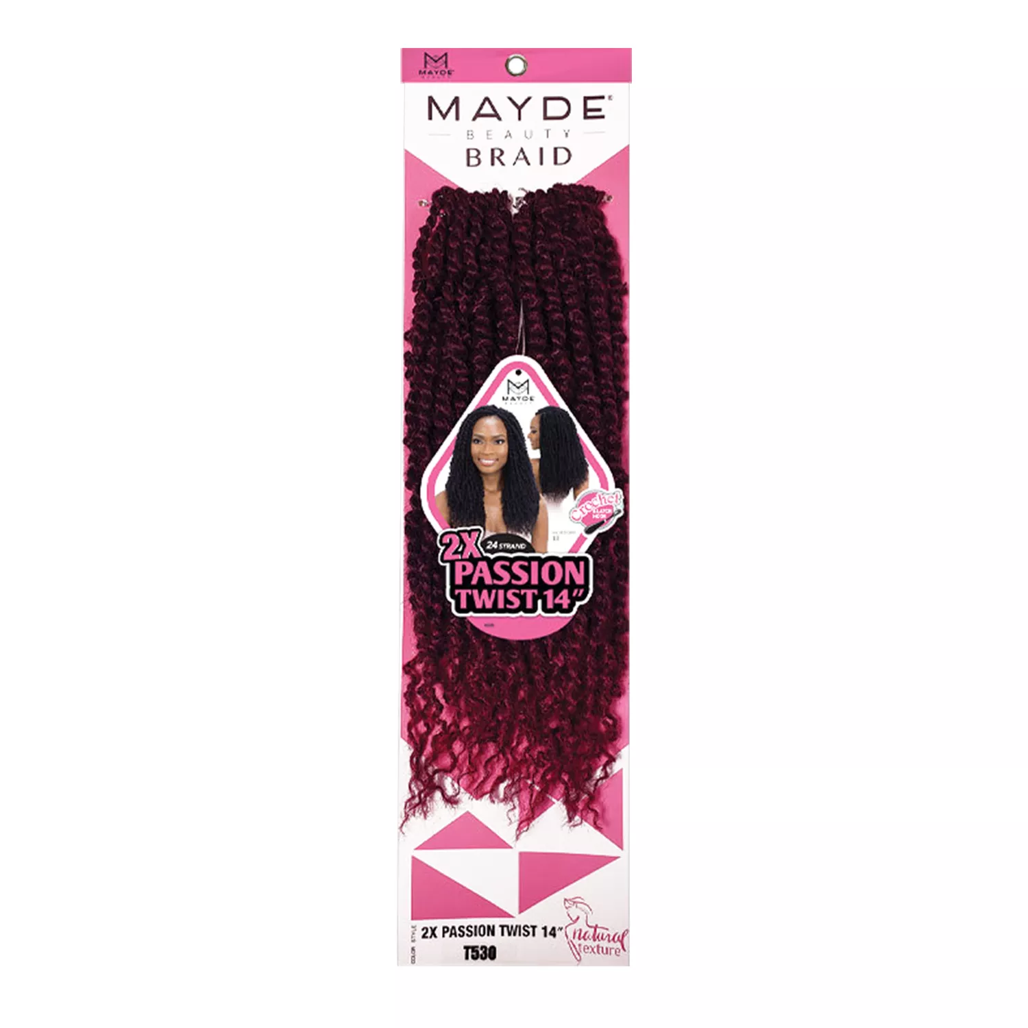 Mayde Beauty Crochet Braids 2X Passion Twist 14"