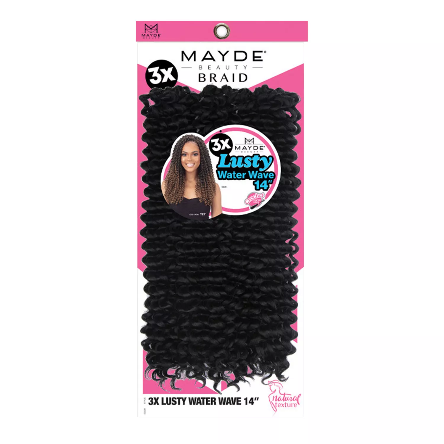 Mayde Beauty Crochet Braids 3X Lusty Water Wave 14"
