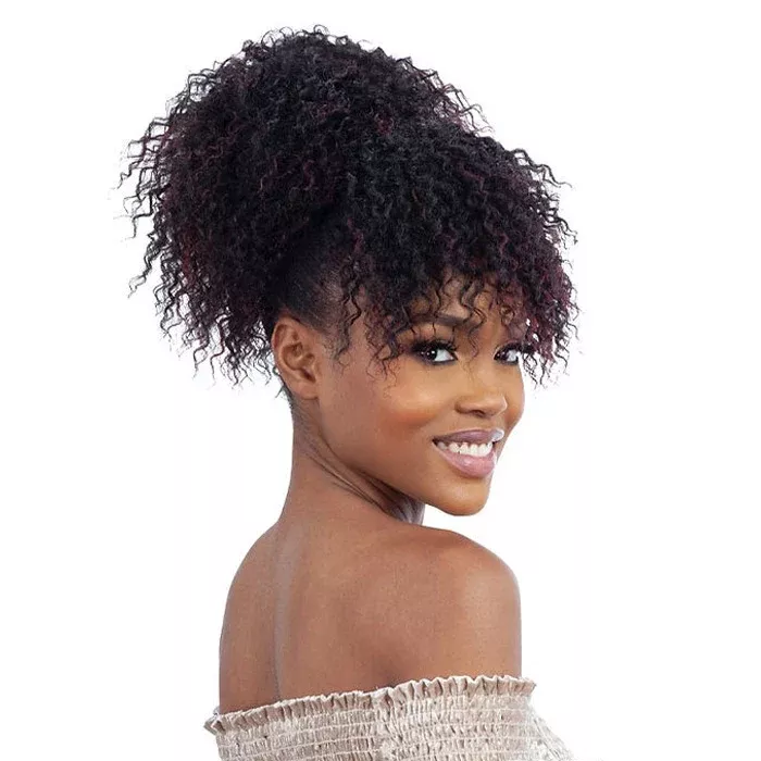 Mayde Beauty Dollies Drawstring Ponytail and Bang – MOCHA DOLLIES