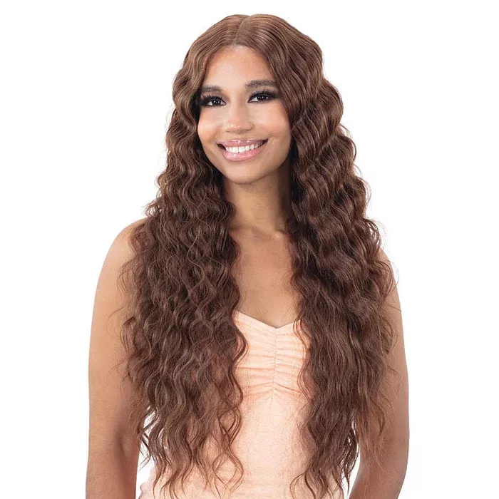 Mayde Beauty Lace & Lace 5″ Deep Hand-Tied Lace Part Front Wig – DEEP CRIMP CURL