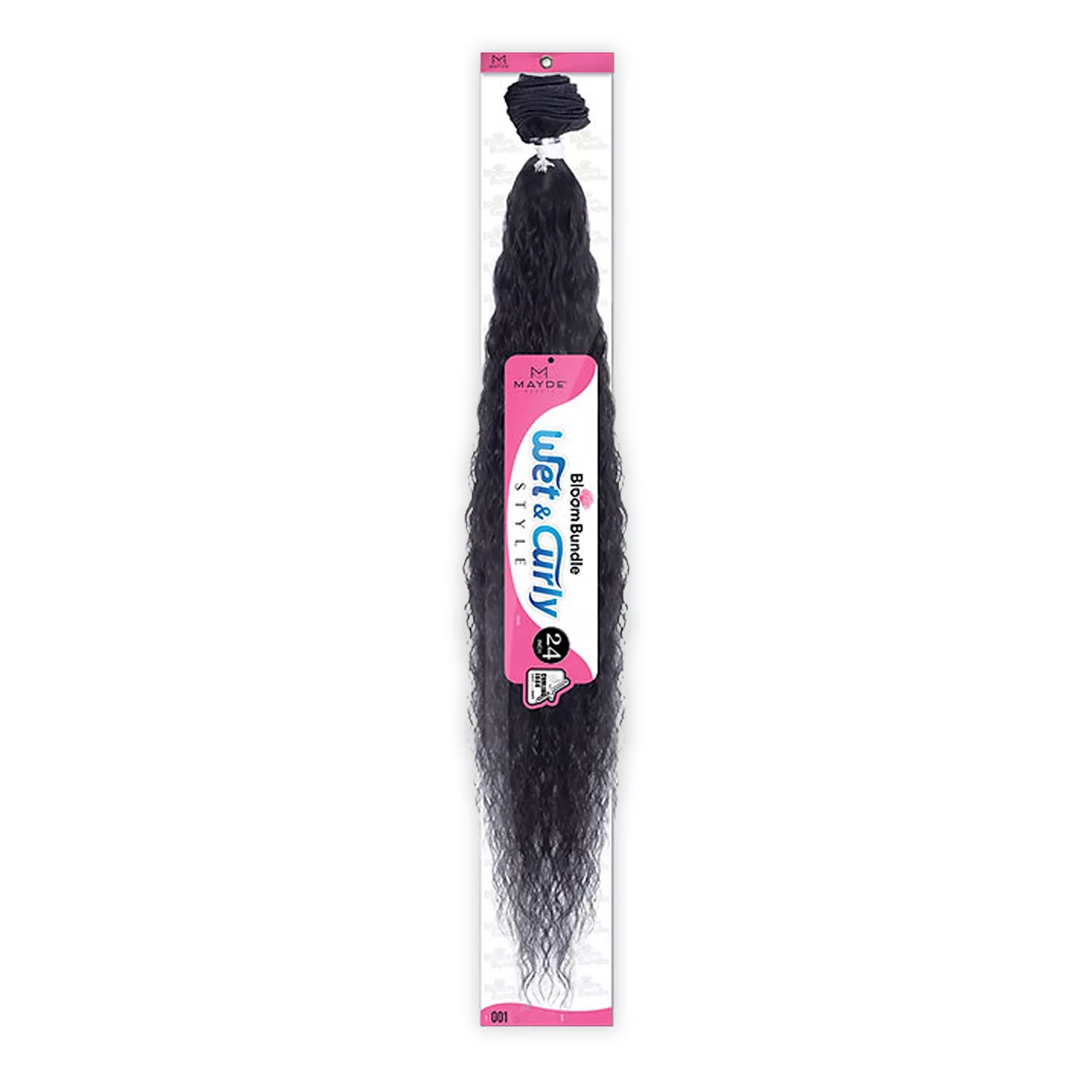 Mayde Beauty Weave Bloom Bundle Wet N Curly 001 24"