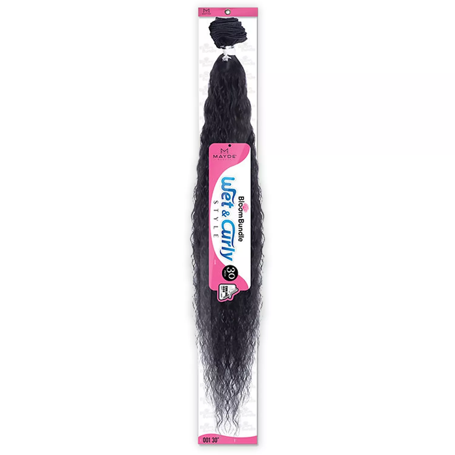 Mayde Beauty Weave Bloom Bundle Wet N Curly 001 30"