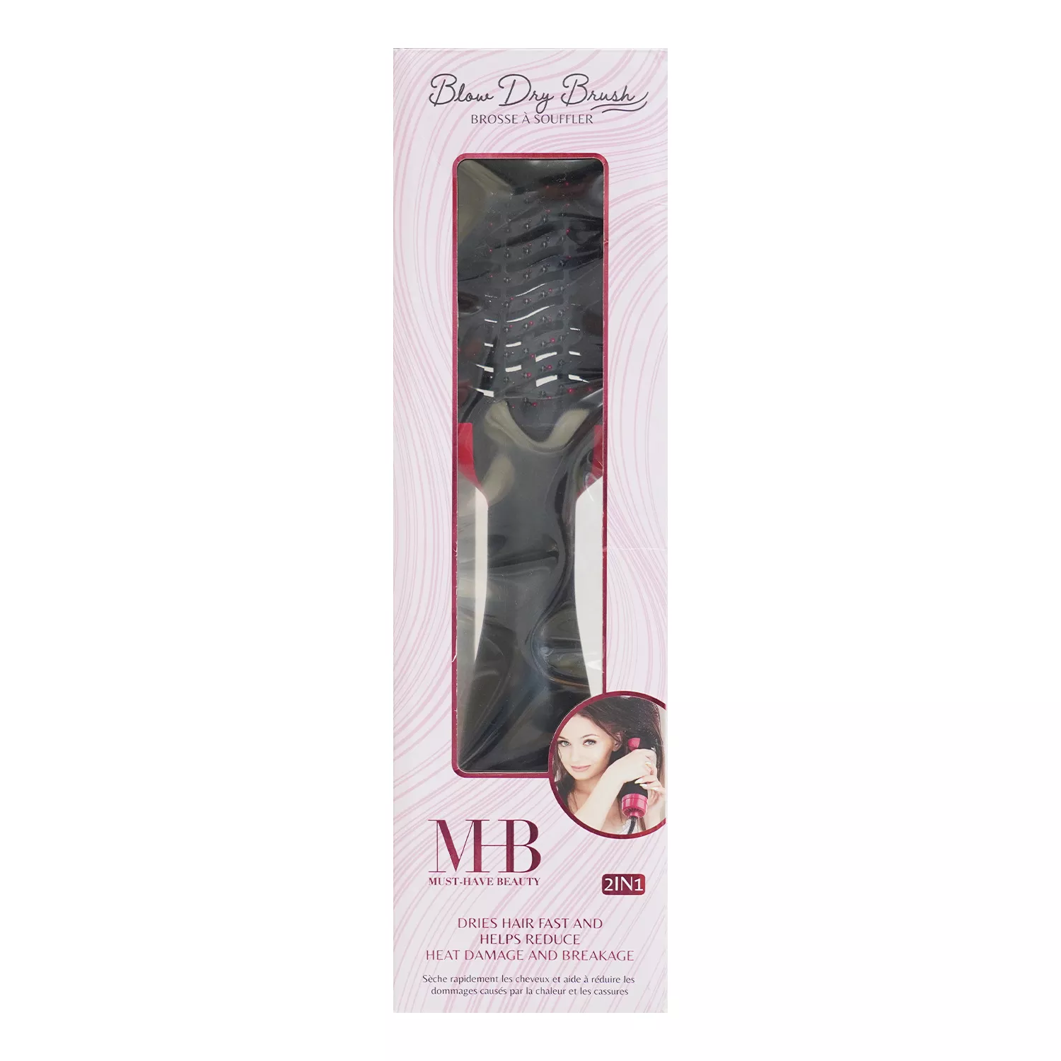 MHB Premium 2 In 1 Round Brush