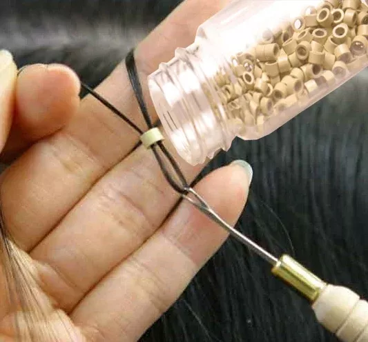 Micro Rings, Link-Lock or ExtenTube for Fusion Extension 100pcs/jar 1000 pcs/bottle